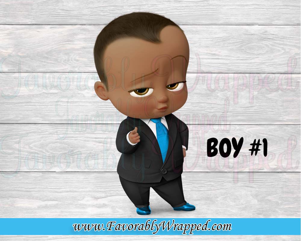 Hej Ovenstående Villig Boss Baby Boy Birthday Cotton Candy Labels-Boss Baby-Boss Baby Birthda –  Favorably Wrapped