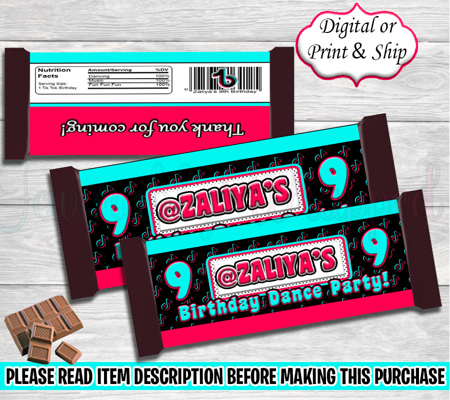 Printable Candy Bar Wrappers  Donut Grown Up Shop Birthday