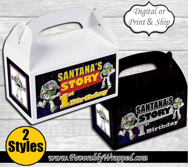 Buzz Lightyear Gable Box-Toy Story Gable Box Label-Toy Story Baby Shower-Gable Box-Toy Story Birthday-Buzz Lightyear-Toy Story Favor Box