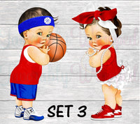 Free Throws or Red Bows Chip Bag-Free Throws or Red Bows Gender Reveal-Free Throws or Pink Bows Chip Bag-Free Throws or Purple Bows Chip Bag