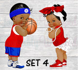 Free Throws or Red Bows Gender Reveal Welcome Sign-Free Throws or Red Bows Sign-Welcome Sign-Free Throws or Pink Bows Chip Bag-Basketball