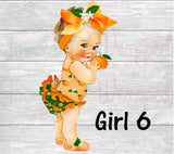 Cuties Baby Shower Chip Bag-Little Cuties Chip Bag-Cuties Chip Bag-Orange Chip Bag-Orange Party Favors-Cuties Favor Bag-Cuties Gender Reveal