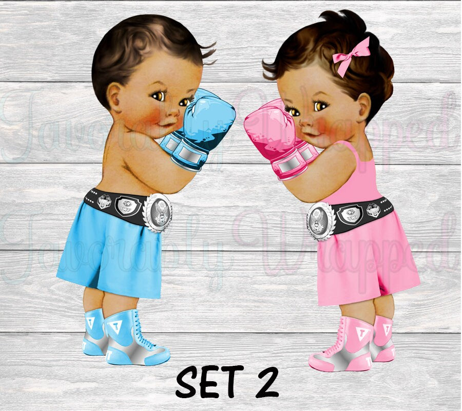 Boxing Chip BagBoxing Gender Reveal PartyBoxing Baby ShowerBoxing B