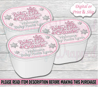 BABY ITS COLD OUTSIDE STACK CHIPS-BABY ITS COLD OUTSIDE BABY SHOWER-STACK CHIP LABELS