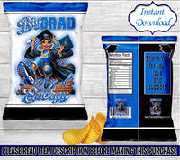 Graduation Chip Bag-Graduation Favor Bag-Graduation Party-Graduation Decor-High School Graduate-Treat Bag-College Graduate-Instant Download