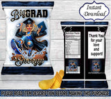 Graduation Chip Bag-Graduation Favor Bag-Graduation Party-Graduation Decor-High School Graduate-Treat Bag-College Graduate-Instant Download