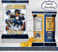 Graduation Chip Bag-Graduation Favor Bag-Graduation Party-Graduation Decor-High School Graduate-Treat Bag-College Graduate-Instant Download