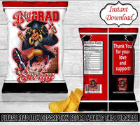 Graduation Chip Bag-Graduation Favor Bag-Graduation Party-Graduation Decor-High School Graduate-Treat Bag-College Graduate-Instant Download