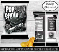 Graduation Chip Bag-Graduation Favor Bag-Graduation Party-Graduation Decor-High School Graduate-Graduation Treat Bag-College Graduate