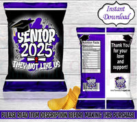 Graduation Chip Bag-Graduation Favor Bag-Graduation Party-Graduation Decor-High School Graduate-Graduation Treat Bag-College Graduate