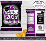 Graduation Chip Bag-Graduation Favor Bag-Graduation Party-Graduation Decor-High School Graduate-Graduation Treat Bag-College Graduate