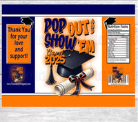 Graduation Chip Bag-Graduation Favor Bag-Graduation Party-Graduation Decor-High School Graduate-Treat Bag-College Graduate-Instant Download