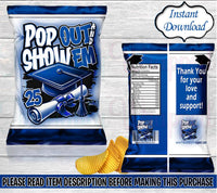 Graduation Chip Bag-Graduation Favor Bag-Graduation Party-Graduation Decor-High School Graduate-Graduation Treat Bag-College Graduate
