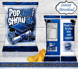 Graduation Chip Bag-Graduation Favor Bag-Graduation Party-Graduation Decor-High School Graduate-Graduation Treat Bag-College Graduate