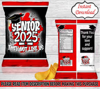 Graduation Chip Bag-Graduation Favor Bag-Graduation Party-Graduation Decor-High School Graduate-Graduation Treat Bag-College Graduate