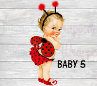 Ladybug Charger Inserts-Ladybug Baby Shower Charger Insert-Lady Bug Baby Shower-Paper Plate Insert-It's a Girl-Menu-Ladybug Birthday