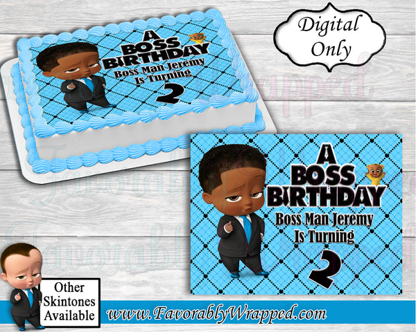 Boss Baby Birthday Cake Image-Boss Baby Birthday-Boss Baby-Boss Baby Party-Edible Cake Image-Cake Decoration-DIGITAL ONLY