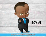Boss Baby Boy Birthday Gift Bag-Boss Baby-Boss Baby Birthday-Boss Baby Gift Bag Label