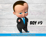 Boss Baby Boy Birthday Gift Bag-Boss Baby-Boss Baby Birthday-Boss Baby Gift Bag Label
