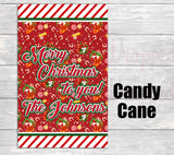 Christmas Treats Gift Bag-Christmas Gift Bag Labels-Christmas Treat Bag-Christmas Favor Bag-Merry Christmas Gift Bag-Christmas Candy Bag