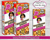 Boss Baby Cracker Jacks Labels-Boss Baby Girl Cracker Jacks Labels-Boss Baby Birthday-Boss Birthday Party-Cracker Jacks Labels