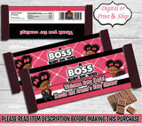 Boss Baby Shower Hershey Wrapper-Boss Baby Hershey Wrapper-Boss Baby Party-Hershey Bar Wrapper-Boss Baby Girl