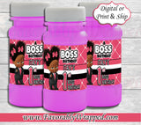 Boss Baby Girl Bubble Bottle Labels-Boss Baby Birthday-Boss Baby Party-Bubble Bottle Labels-Boss Baby Baby Shower-Boss Baby Party Favors