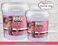 Boss Baby Girl Birthday Cotton Candy Labels-Boss Baby-Boss Baby Birthday-Boss Birthday Party-Boss Baby Cotton Candy Labels