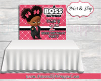 Boss Baby Girl Table Backdrop-Boss Baby 4x3 Backdrop-Boss Baby Birthday-Boss Baby Party- Boss Baby Girl Party Favor-Boss Baby Girl Decorations