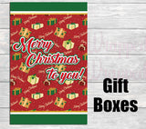 Christmas Treats Gift Bag-Christmas Gift Bag Labels-Christmas Treat Bag-Christmas Favor Bag-Merry Christmas Gift Bag-Christmas Candy Bag