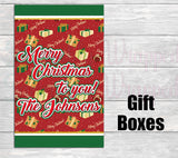 Christmas Treats Gift Bag-Christmas Gift Bag Labels-Christmas Treat Bag-Christmas Favor Bag-Merry Christmas Gift Bag-Christmas Candy Bag