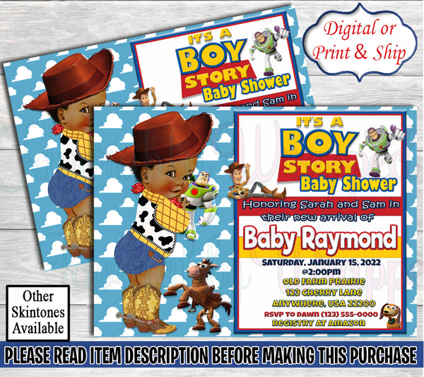 Its a Boy Story Invitation-Toy Story Baby Shower Invitation-Toy Story Baby Shower-Invitation-Baby Shower Invitation-It's a Boy