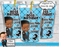 Boss Baby Boy Capri Sun Juice Label-Boss Baby Birthday-Boss Baby Party