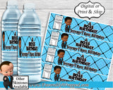 Boss Baby Boy Water Bottle Label-Boss Baby Birthday-Boss Baby Party