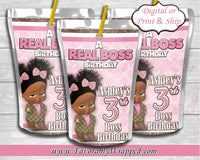 Gucci Inspired Girl Boss Baby Birthday Capri Sun Juice Labels-Boss Baby-Boss Baby Birthday-Boss Baby Juice Label