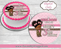 Pink Gucci Inspired Girl Boss Birthday Edible Cake Image-Boss Baby-Boss Baby Edible Cake Image