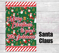 Christmas Treats Gift Bag-Christmas Gift Bag Labels-Christmas Treat Bag-Christmas Favor Bag-Merry Christmas Gift Bag-Christmas Candy Bag