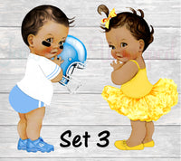 Touchdowns or Tutus Chip Bag-Touchdowns or Tutus Gender Reveal Party-Touchdowns or Tutus Decorations-Touchdowns or Yellow Tutus