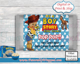 Its a Boy Story Popcorn Wrapper-Toy Story Baby Shower Popcorn Wrappers-Toy Story Baby Shower-Popcorn Wrapper-It's a Boy-Its a Girl