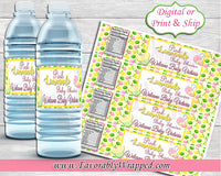 Pink Lemonade Baby Shower Water Label-Lemonade Water Label-Pink Lemonade Baby Shower-Lemonade Birthday-Pink Lemonade Birthday-Lemonade Party