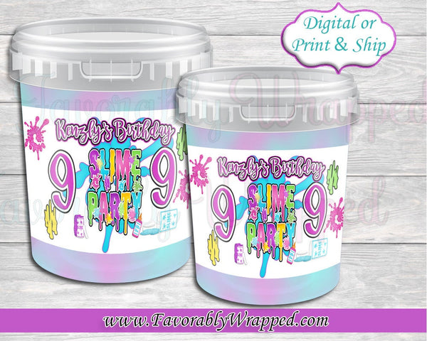Slime Cotton Candy Labels-Slime Birthday-Slime Party-Cotton Candy Labels-Slime Party Favors-Glow Birthday Party-Glow Party