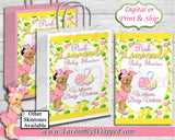 Pink Lemonade Baby Shower Gift Bag Label-Lemonade Gift Bag-Pink Lemonade Baby Shower-Lemonade Birthday-Pink Lemonade Birthday-Lemonade Party