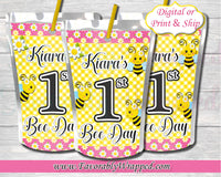 Bee Day Birthday Juice Labels-Bumble Bee Juice Labels-Bee Day-Capri Sun Labels-Bumble Bee Birthday