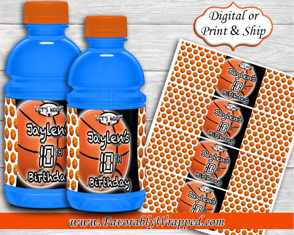Basketball Gatorade Labels-Sports Drink Label-Basketball Birthday-Bask – Favorably Wrapped basketball-gatorade-labels-sports-drink-label-basketball-birthday-bask-favorably-wrapped
