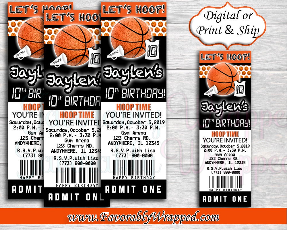 basketball-ticket-invitation-basketball-invitation-basketball-birthday-favorably-wrapped for Basketball Party Invitations Printable Free Basketball Ticket Invitation-Basketball Invitation-Basketball Birthday – Favorably Wrapped for Basketball Party Invitations Printable Free
