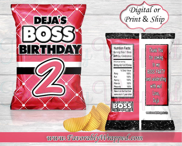 Boss Birthday Chip Bag-Boss Baby-Boss Baby Birthday-Boss Birthday Party-Boss Party-Boss Baby Chip Bag Labels-Boss Baby Clipart