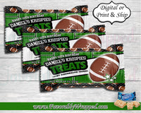 Football Rice Krispies Wrapper-Sports Rice Krispies Wrapper-Football Birthday-Football Party-Football-Football Baby Shower