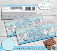 Baby Its Cold Outside Hershey Bar Wrapper-Baby Its Cold Outside Baby Shower-Snowflake Hershey Wrapper-Oh Baby Its Cold Outside-Hershey
