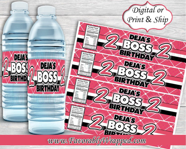 Boss Birthday Water Labels-Boss Baby-Boss Baby Birthday-Boss Birthday Party-Boss Party-Boss Baby Gift Bag Labels-Boss Baby Clipart