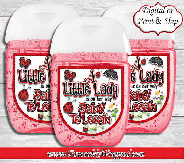 Ladybug Hand Sanitizer-Ladybug Baby Shower Hand Sanitizer-Lady Bug Baby Shower-Hand Sanitizer-Ladybug Birthday-Ladybug 1st Birthday